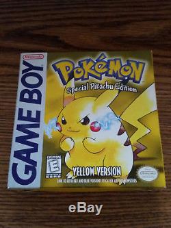 Pokemon Jaune Spécial Pikachu Edition Game Boy Couleur Complète Excellente Cond