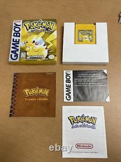 Pokemon Jaune Version Spéciale Pikachu Edition Gameboy Couleur Complète En Boîte