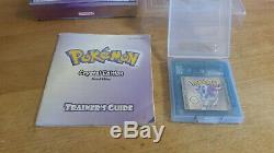 Pokemon Kristall Édition Gameboy Color Ovp Cib Boxed Cristal