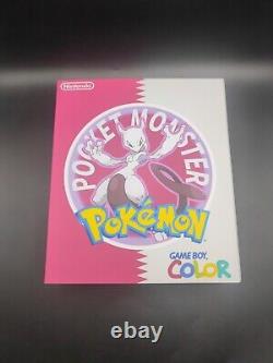 Pokémon Mewtwo Console Nintendo Gameboy Color GBC Boîte Laminée Écran IPS Q5