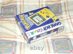 Pokémon Nintendo Gameboy Color Edition Spéciale Pikachu Boxed Complete