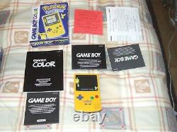 Pokémon Nintendo Gameboy Color Edition Spéciale Pikachu Boxed Complete