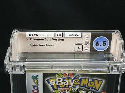 Pokemon Or Nintendo Game Boy Color Gbc Wata Graded 6.5 Une Nouvelle Usine Sealed