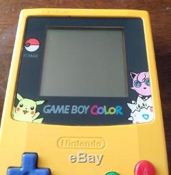 Pokemon Pikachu Jeu Couleur Boy Lot Système 6 Jeux Cas Mario Rouge Argent