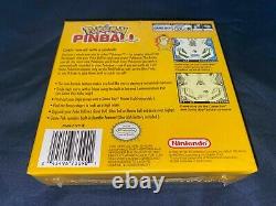 Pokemon Pinball Nintendo Jeu Garçon Couleur Gameboy Gbc New Sealed USA Version Ntsc