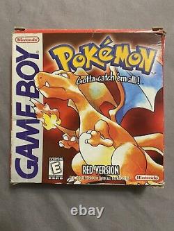 Pokemon Red Boxed Rare Première Impression Gameboy Original