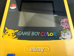 Pokémon Rétroéclairé Spécial Pikachu Edition Jeu Garçon Couleur Gbc Tft Écran LCD
