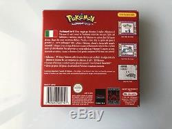 Pokémon Rosso Rossa Complet Italiano Par Game Boy Couleur Advance Sp Leggi Dentro