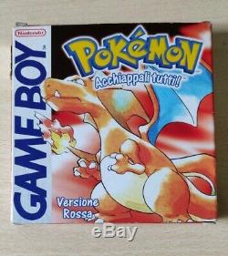 Pokemon Rosso Version Rossa Game Boy Color Pal Italien Completo Originale Raro