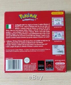 Pokemon Rosso Version Rossa Game Boy Color Pal Italien Completo Originale Raro