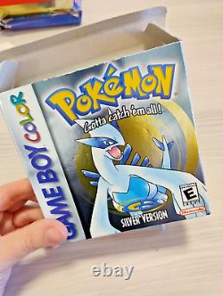 Pokemon Silver Jeu Gameboy Color Boîte avec manuel (authentique, testé)