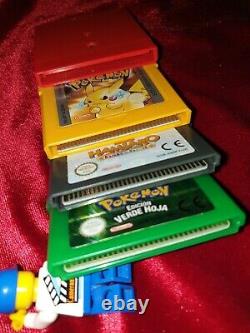 Pokemon Verde Amarillo Rojo Hamtaro Game Couleur Boy Gba Nintendo Pal Exécution Limitée