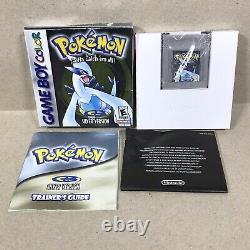 Pokemon Version Argent (game Boy Color) Original Près Complet Dans Une Boîte Avec Guide