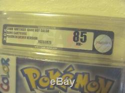 Pokemon Version Argent (nintendo Game Boy Color, 2000) Nouveau Scellé Vga 85 Rare