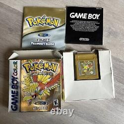 Pokémon Version Or (Nintendo Game Boy Color) Boîte & Nouvelle Batterie EUR/PAL/RU