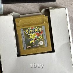 Pokémon Version Or (Nintendo Game Boy Color) Boîte & Nouvelle Batterie EUR/PAL/RU