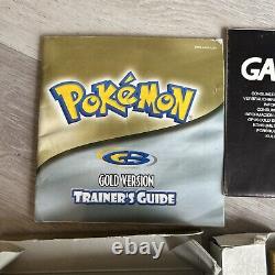 Pokémon Version Or (Nintendo Game Boy Color) Boîte & Nouvelle Batterie EUR/PAL/RU