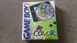 Pokémon Vert Cristal Game Boy Color System Bundle Rare