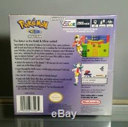Presque Neuf Pokémon Version Cristal Scellé En Usine Marque Nouveau Gameboy Color Couture H