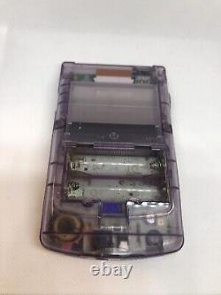 RARE 1998 Nintendo Game Boy Color / Couleur VIOLET TRANSPARENT / TRANSPARENT