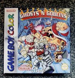 RARE Boîte de Ghosts'N' Goblins pour GameBoy Color