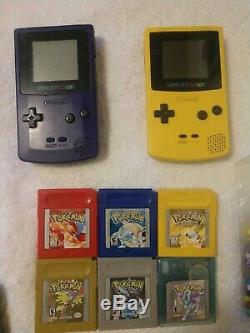Rare Authentique Nintendo Gameboy Color Nintendo Ds Et Authentique Lot Pokémon