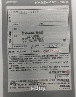 Rare Capteur De Cartes De Couleur Game Boy Nintendo Sakura Édition Limitée Japan F / S