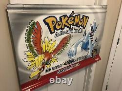 Rare! Couleur Authentique Pokémon Or Nintendo Gameboy Promo Magasin Afficher Bannière