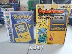 Rare Édition Pokemon Couleur Gameboy Nintendo Et Gameboy Bundle Imprimante Pikachu