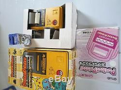 Rare Édition Pokemon Couleur Gameboy Nintendo Et Gameboy Bundle Imprimante Pikachu