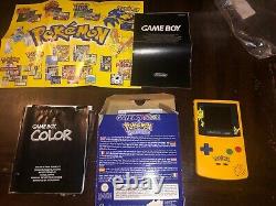 Rare Factory Nintendo Gameboy Color Pokemon Pikachu Yellow Edition Europe Utilisé