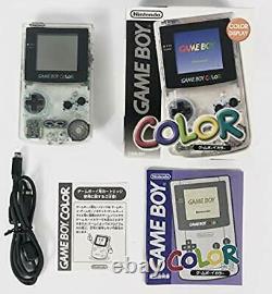 Rare Gameboy Color Console Effacer Japon Collecteurs Point Nouveau