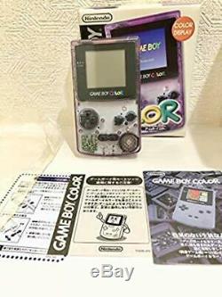 Rare Gameboy Color Console Violet Japon Collectionneurs Article Nouveau