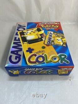 Rare Pokemon Game Boy Color Gbc Pokemon Yellow Ver. Jeu Pikachu Nouveau Scellé Nm