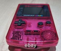 Rare Sakura Wars Edition Limitée Rose Véritable Nintendo Gameboy Color Console