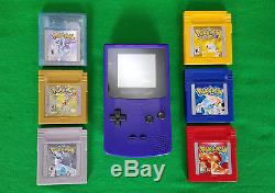 Reconditionné Nintendo Gameboy Couleur Avec Pokémon Rouge Jaune Bleu Or Argent Cristal