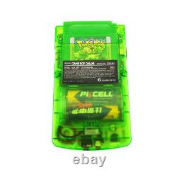 Remis À Neuf Clear Green Nintendo Game Boy Color Console Gbc System + Game Card