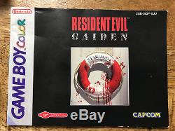 Resident Evil Gaiden Game Color Couleur Ovp / Cib Pal / Eur Top