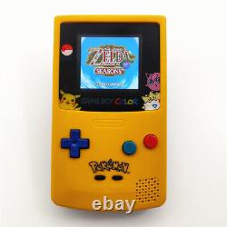 Retrofit Game Boy Color Gbc Console Avec Rétroéclairage Rétroéclairage Rétroéclairage LCD Haute Lumière