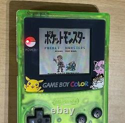 Style Pokemon Taiwan Console Nintendo Gameboy Color Écran en Verre Coque Nouvelle Lot