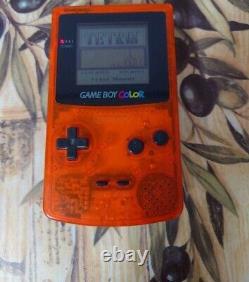 Super Rare Limité Orange Game Boy Color Unité Principale Seule Collection de Jeux Rétro