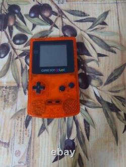 Super Rare Limité Orange Game Boy Color Unité Principale Seule Collection de Jeux Rétro