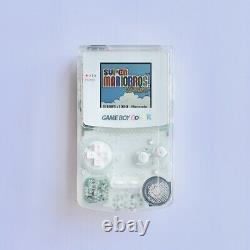 Superbe Jeu Transparent Clair Garçon Couleur Custom Backlight Backlit Gameboy Tft