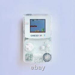 Superbe Jeu Transparent Clair Garçon Couleur Custom Backlight Backlit Gameboy Tft