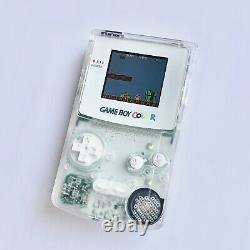 Superbe Jeu Transparent Clair Garçon Couleur Custom Backlight Backlit Gameboy Tft