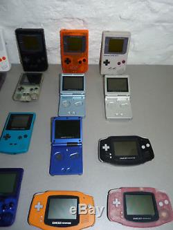 Superbe Lot De 20 Consoles Game Boy Avance Couleur Classique Sp Ags-101 Nintendo