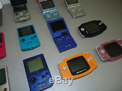 Superbe Lot De 20 Consoles Game Boy Avance Couleur Classique Sp Ags-101 Nintendo