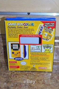 Système De Poche Nintendo Game Boy Color Pokémon Edition Jaune Avec Boîte D'occasion