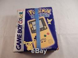 Système Nintendo Game Boy Color Pokemon Jaune Pikachu (nouveau, Scellé!) # S732