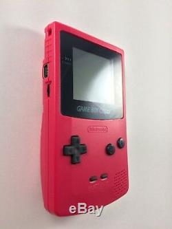 Système Portable Nintendo Game Boy Color Berry Rouge / Rose Nouveau Avec Box